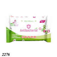 Вологі серветки Biolly антибактеріальні 15 шт (2276)