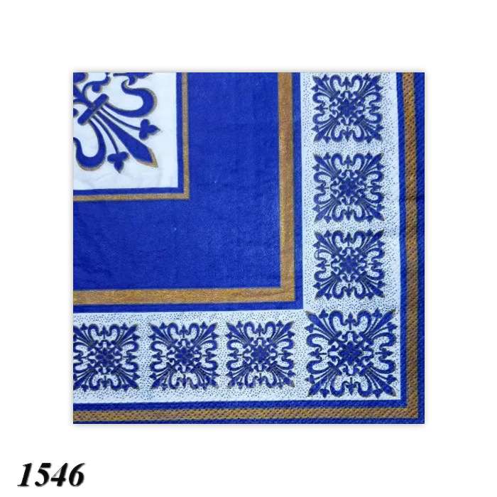 Серветка Luxy Верона синя 18 шт тришарова  Серветка Luxy Верона синя 18 шт тришарова