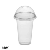Стакан з купольною кришкою з отвором 420 мл (0805) Стакан з купольною кришкою з отвором 420 мл (0805)