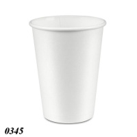 Стакан паперовий 340 мл Білий (0345)