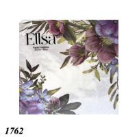 Серветка Ellsa Квіти №4 20 шт двошарова (1762)