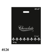 Пакет Serikoff Шоколад чорний з сріблом 40х47 см (0126)