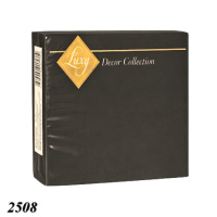 Серветка Luxy Чорна 20 шт тришарова (2508)