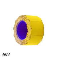Цінник фігурний 26х12 мм 250шт Жовтий (4614)