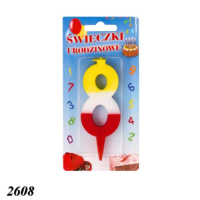 Свічка тортова цифра 8 (2608)