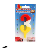 Свічка тортова цифра 3 (2603)