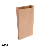 Пакет саше паперовий бурий без ручок 14×28,5×5,5 см 100 шт  (4864)