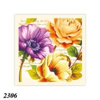 Серветка Luxy Вишукані квіти 18 шт тришарова (2306)
