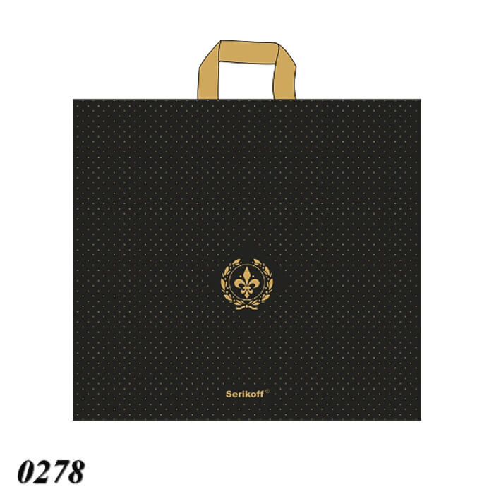 Пакет Serikoff Лілія чорний 50х47 см  Пакет Serikoff Лілія чорний 50х47 см