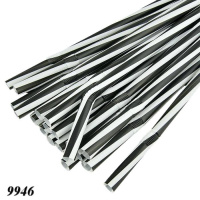 Соломка з вигином Фреш d8 235 мм 100шт чорно-біла (9946) Соломка з вигином Фреш d8 235 мм 100шт чорно-біла (9946)