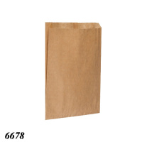 Крафтовий пакет з ручками 17×23×5,5 см уп. 100 шт Бурий (6678)