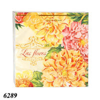 Серветка Luxy Жоржини 18 шт тришарова (6289)