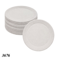 Тарілка паперова 225 мм  (3676)