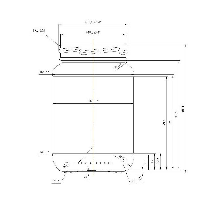 Банка скляна 0.190 л Твіст 53 мм Банка скляна 0.190 л Твіст 53 мм