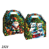 Новорічна коробка Ельф і ведмедики 800 гр (2321)