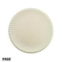 Тарілка паперова 165 мм з п/е покриттям (9908) Тарілка паперова 165 мм з п/е покриттям (9908)