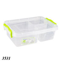 Контейнер харчовий потрійний з ручками 1,63 л (3531)