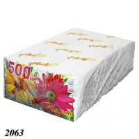 Серветка Алсу-Пак 500 шт одношарова Біла (2063) Серветка Алсу-Пак 500 шт одношарова Біла (2063)