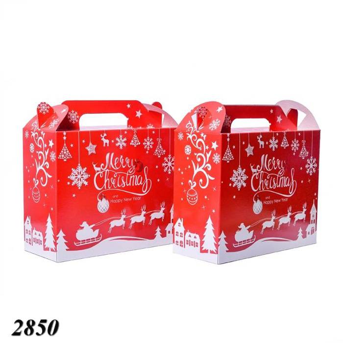 Новорічна коробка Саквояж Червоний 1500 гр Новорічна коробка Саквояж Червоний 1500 гр