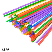 Соломка пряма Фреш d6.5 210 мм 500 шт кольорова (3319)