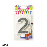 Свічка тортова цифра 2 (7854)
