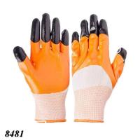 Рукавиці робочі з спіненим покриттям Помаранчеві (8481)