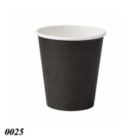 Паперовий стакан 250 мл двошаровий чорний (0025)
