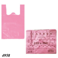Пакети майка Carbon рожеві 22х36 см (4958)