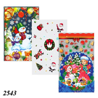 Пакет новорічний фольгований 20х30 см 100 шт. (2543)