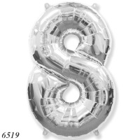 Кулька фольгована цифра "8" 81см (6519)