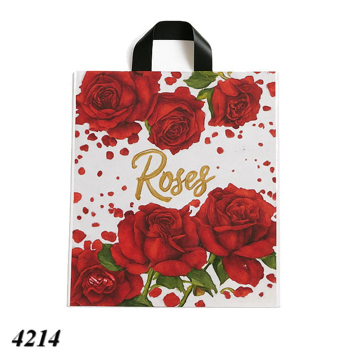Пакет ПластикПак Серце-Троянди 40х42см  Пакет ПластикПак Серце-Троянди 40х42см