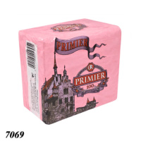 Серветка PRIMIER одношарова Рожева 100 шт (7069)