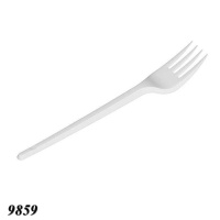 Виделка одноразова біла 160 мм (9859)