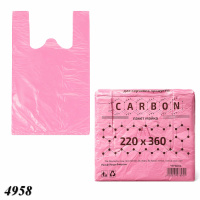 Пакети майка Carbon рожеві 22х36 см (4958)
