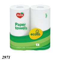 Паперовий рушник Ecolo двошаровий 2 рулона  (2971)