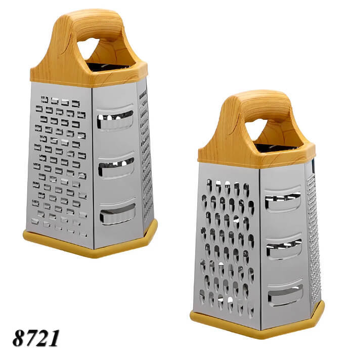 Терка металева шестигранна з пластиковою ручкою  Терка металева шестигранна з пластиковою ручкою