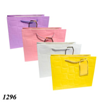 Пакет подарунковий 23х18 Асорті з кольоровою рамкою (1296)