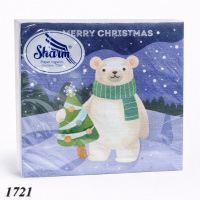 Серветка Sharm Ведмедик 20 шт двошарова (1721)