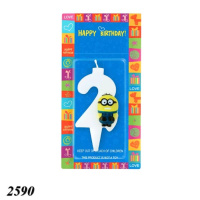 Свічка тортова цифра 2 Міньйон (2590)