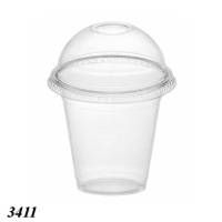 Стакан з купольною кришкою з отвором 350 мл (3411)