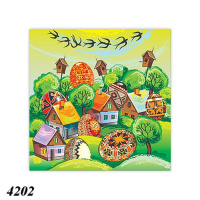 Серветка Пасхальне містечко 16 шт тришарова (4202) Серветка Пасхальне містечко 16 шт тришарова (4202)