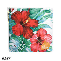 Серветка Luxy Гібіскус 18 шт тришарова (6287)