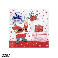 Серветка Sharm Дід Мороз 20 шт двошарова (2281)