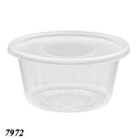 Одноразовий контейнер банка з кришкою 350 мл (7972)