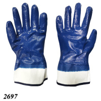 Рукавиці маслостійкі з твердим манжетом Синій (2697) Рукавиці маслостійкі з твердим манжетом Синій (2697)