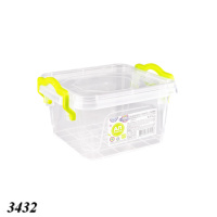 Контейнер харчовий квадратний з ручками LUX 0,4 л (3432)