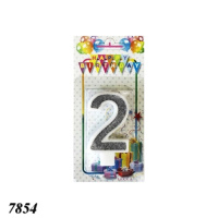 Свічка тортова цифра 2 (7854)