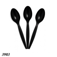 Ложка одноразова чайна Андрекс 120 мм Чорна (3983)