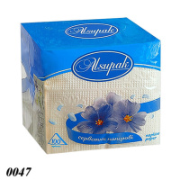 Серветка Алсу-Пак 100 шт одношарова Біла (0047) Серветка Алсу-Пак 100 шт одношарова Біла (0047)