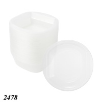 Тарілка одноразова прозора Супова 550 мл (2478)